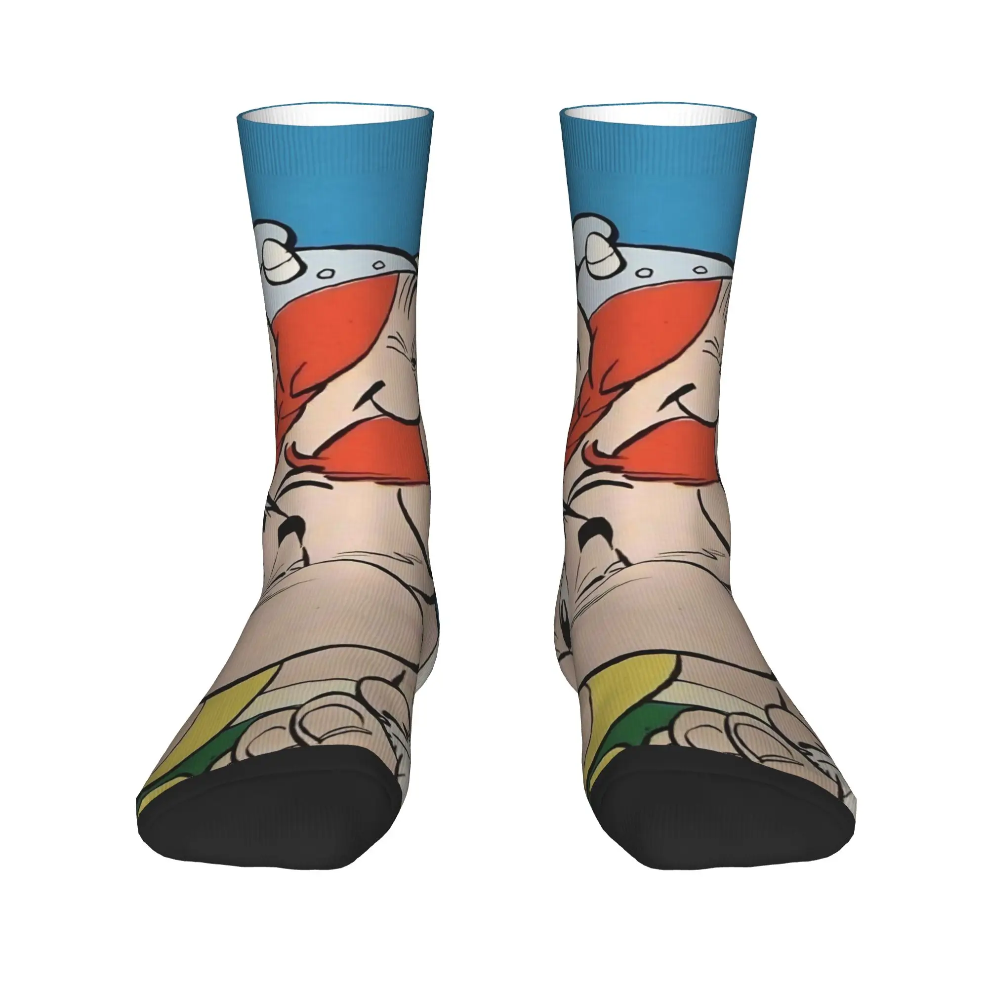 جوارب أستريكس وأوبليكس جوارب ربيعية عصرية للنساء والرجال جوارب ناعمة جرافيك خارجية مضادة للانزلاق #2