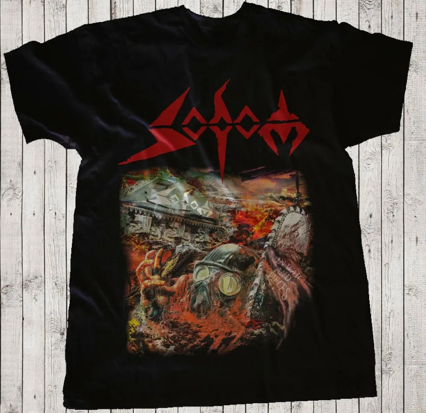 New Shirt SODOM - In War and Pieces Band member T-shirt