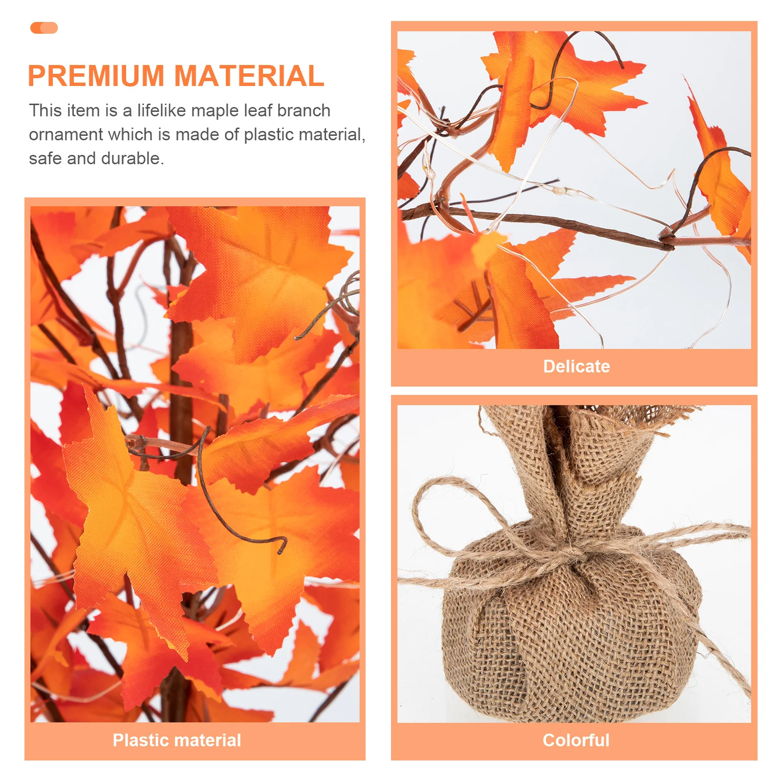 فرع شجرة عيد الشكر المضاء، تصميم فريد من نوعه لشجرة مضاءة لسطح المكتب الداخلي #6