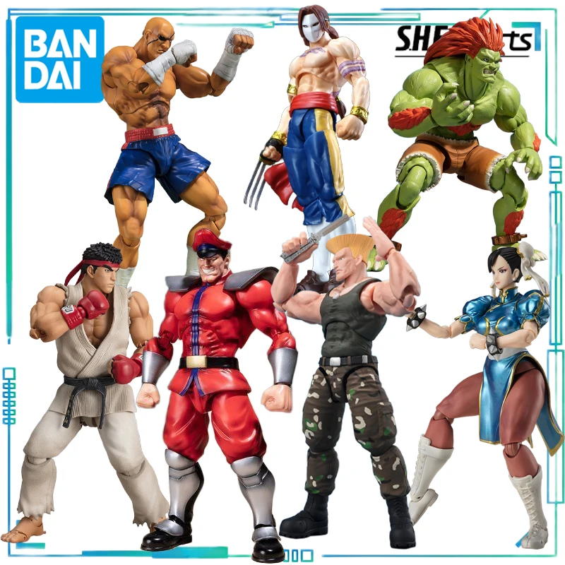 Подлинная модель BANDAI S. H. Figuarts Series Street Fighter VEGA, Bararoque, Blanca, Sagat, grand, Chunli, Guile Movable Model