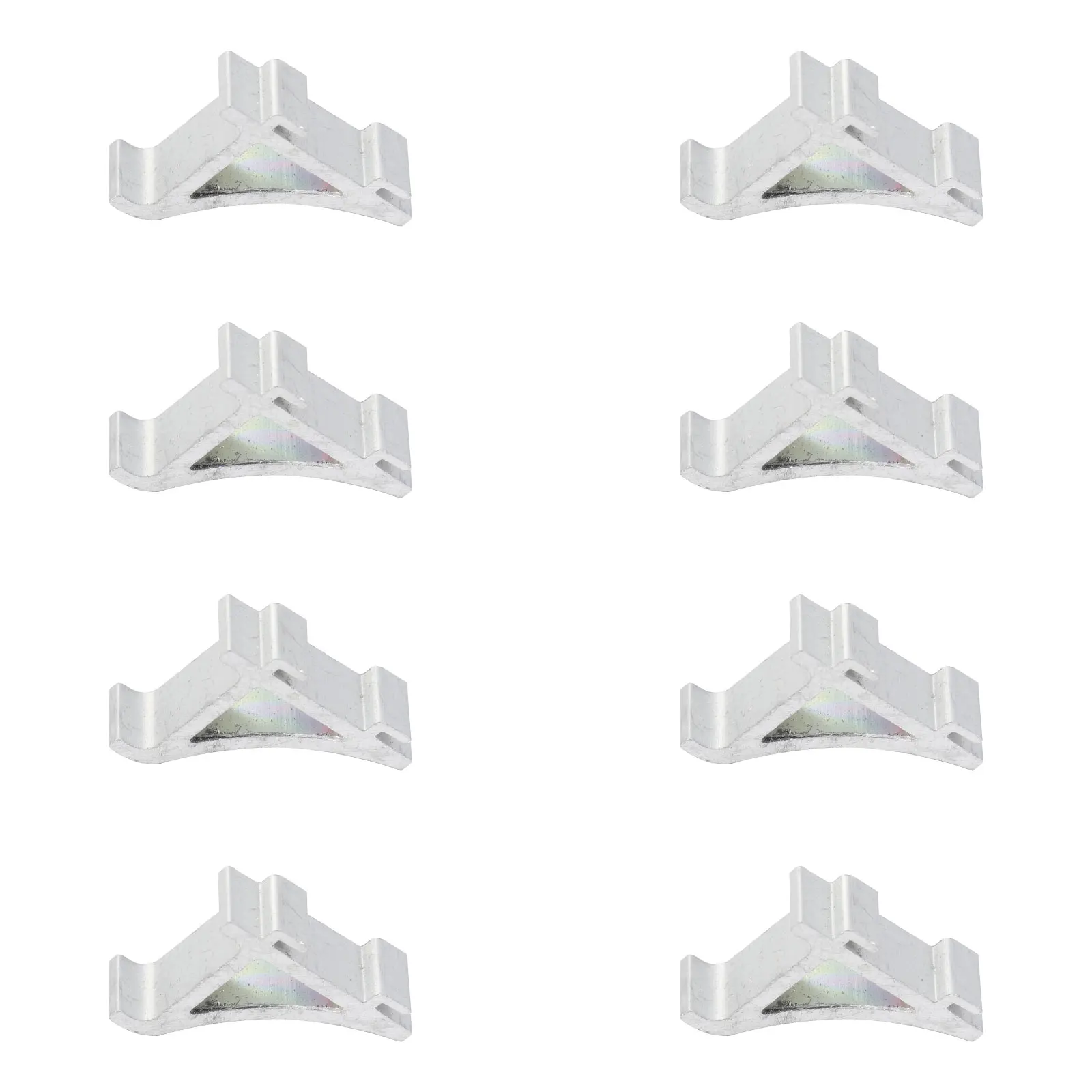 

8pcs Freezer Shelf Clips Aluminum Support Hooks Refrigerator Cooler Easy Install Long Lasting Sturdy Material Suitable