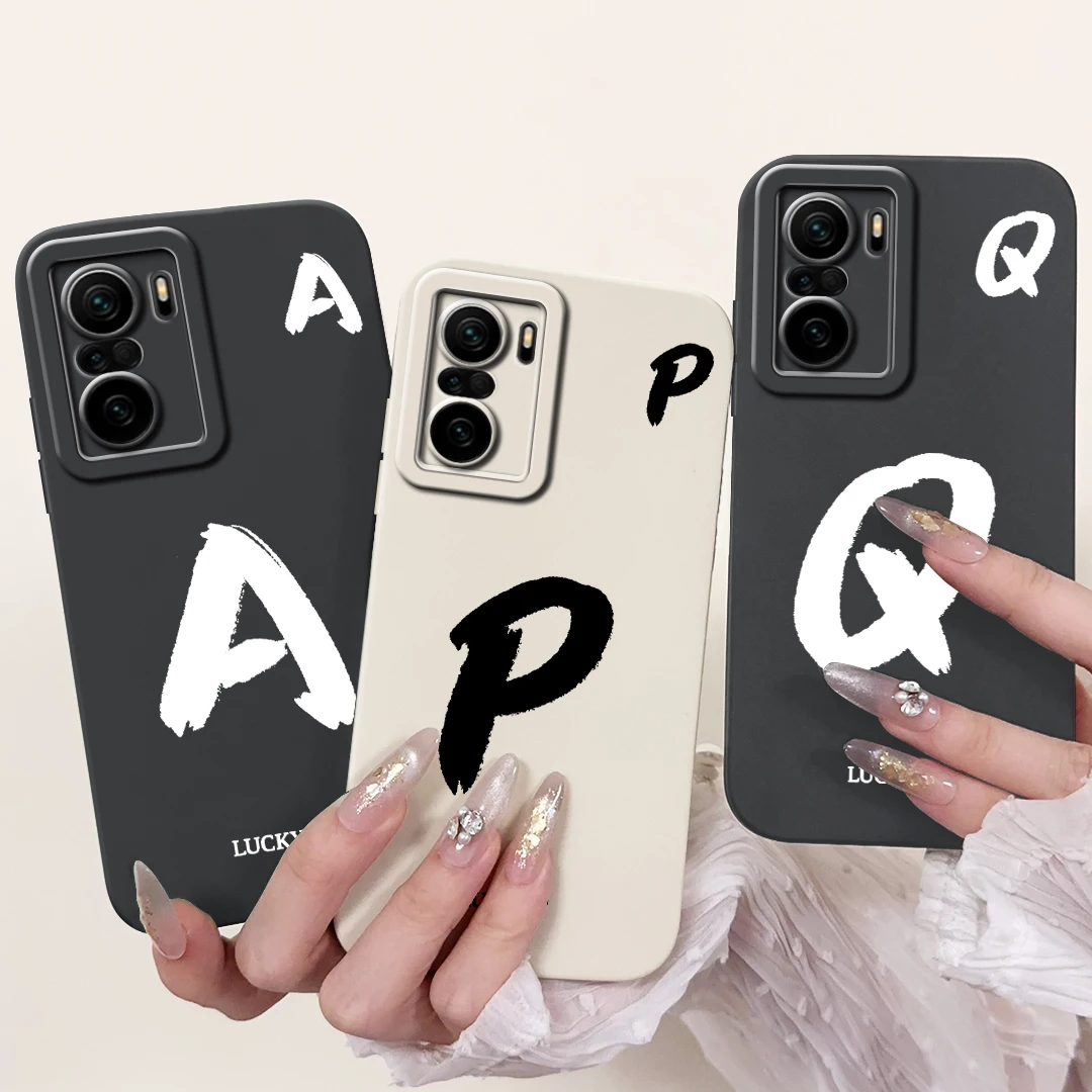 

For Xiaomi Poco F3 GT 5G Case New Lucky Letters Cover Soft Silicone Phone Case For Xiaomi Poco F4 GT PocoF3 PocoF4 Fundas Bumper