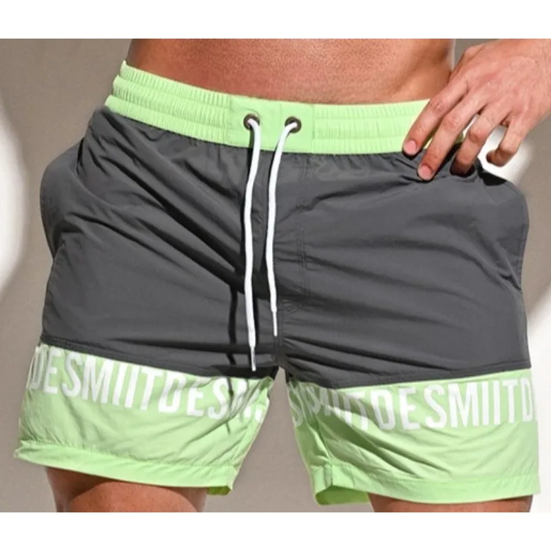 2026Cross-border wholesale supply Men's personalized loose swimming trunks Trend seaside sports fitness training B3107