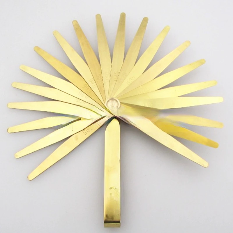 

Good quality Brass feeler gages 100mm length brass gap gauge 20 blades/set