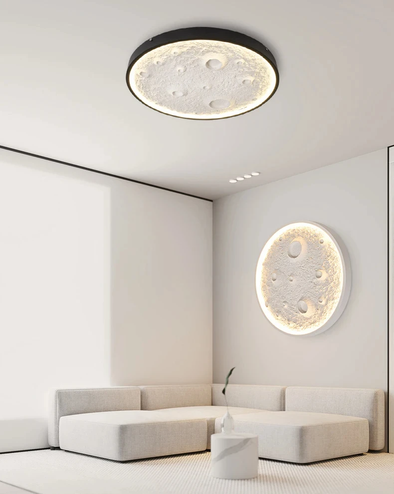 

Художественное украшение светодиодный настенный светильник в форме луны из белой смолы для гостиной, столовой, спальни, настенный светильник GN356TB