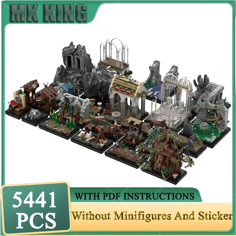 

Moc Building Blocks Mini The Gate Of Friendship Magical Rings Model Technology Bricks For DIY Sets Assembly Holiday Toy Gifts