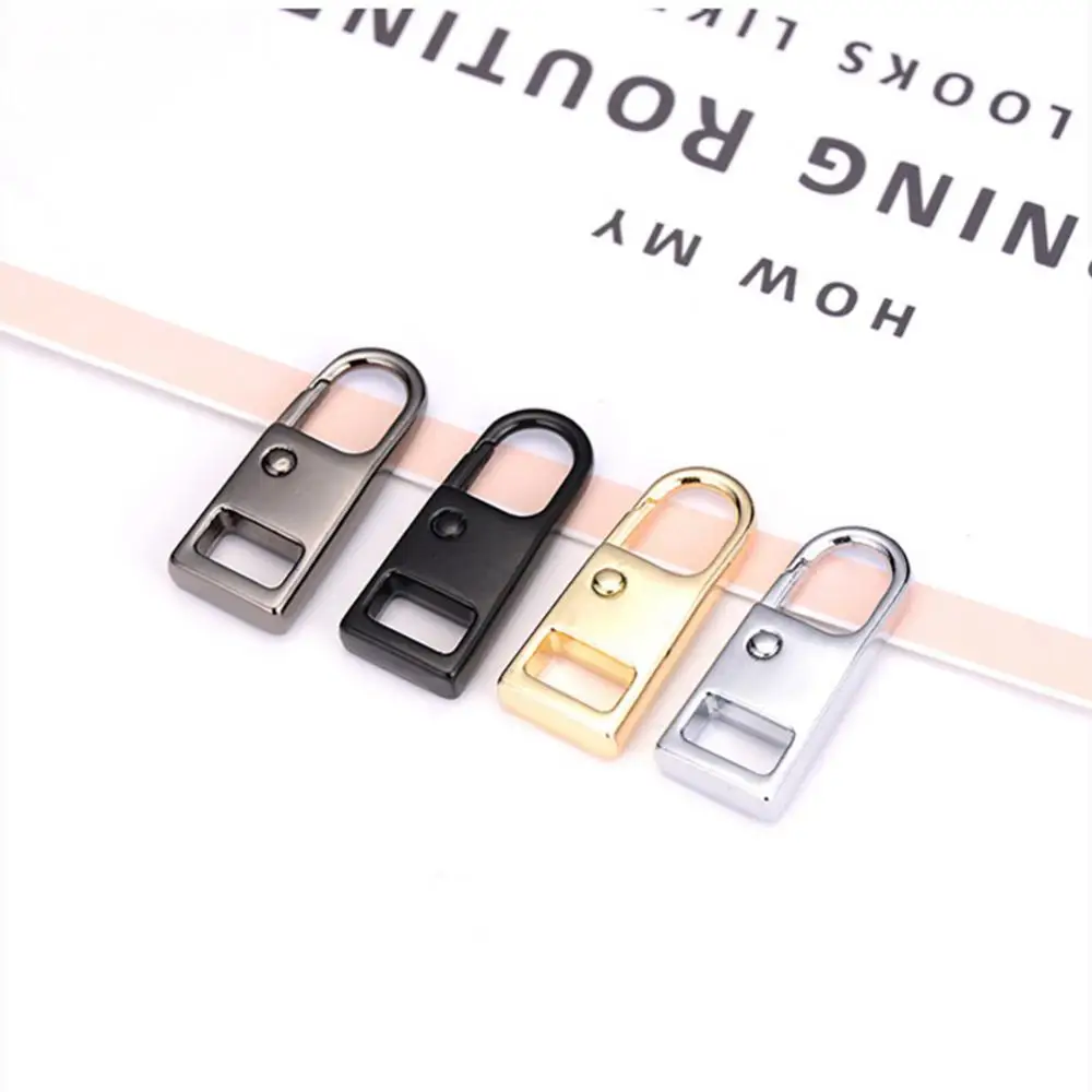 1-5pc Tool-free Removable Zipper Head Sliders Luggage Bag Coat Clothes Shoes Zipper Pendant Pull Tab DIY Apparel Sewing Supplies