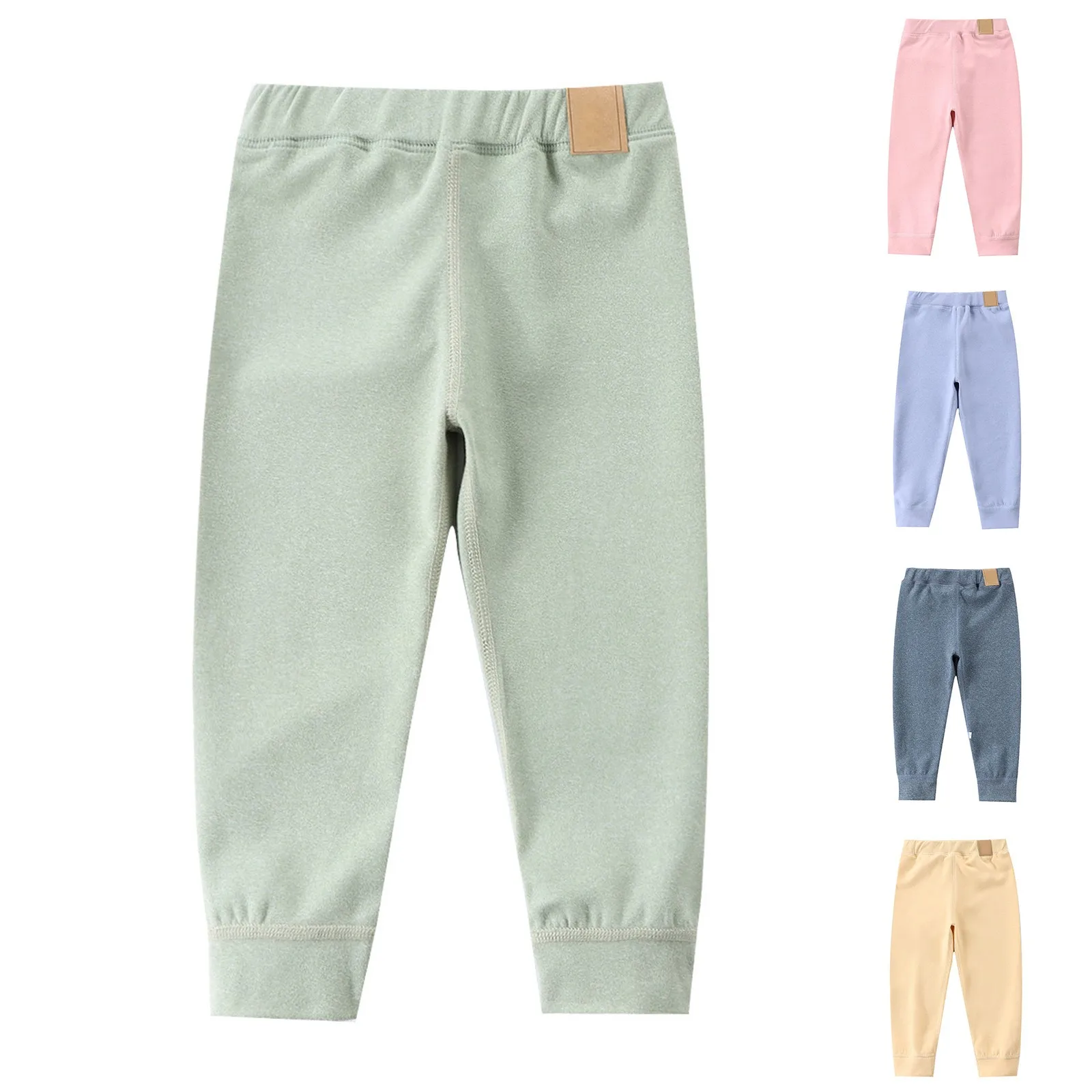 Big Size Children's Fleece Warm Pants For Boys Girls Winter Velvet Leggings Kids Baby Base Pants Thickened Long Johns