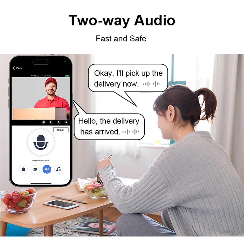 ULooka APP تخزين سحابي مجاني جرس باب مزود بخاصية WiFi انخفاض الاستهلاك البصرية باب ثقب الباب فيديو العين ليلة PIR مراقبة الباب أمن الوطن #6