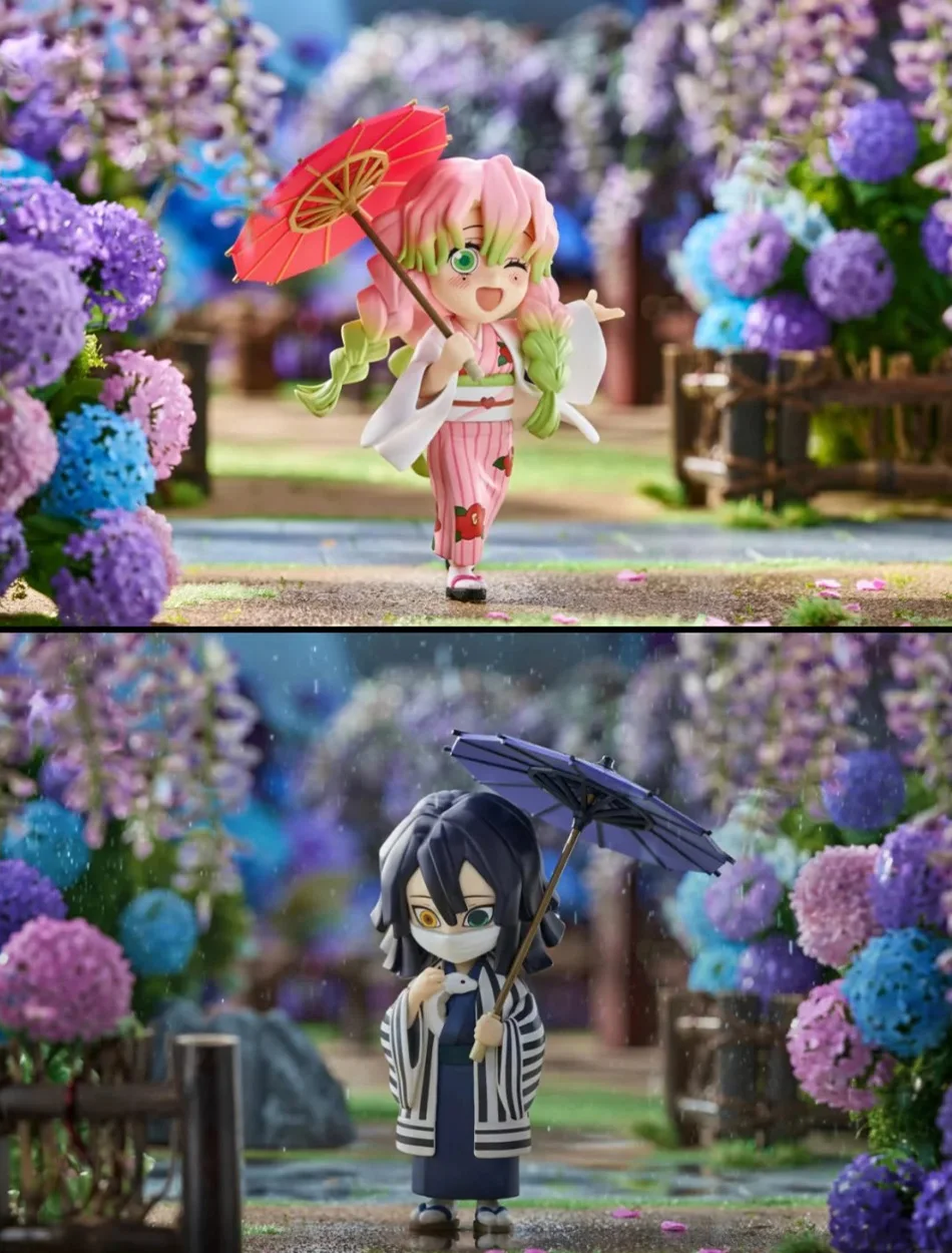 1-12 Stück Demon Slayer Blind Box Figuren Plum Rain Serie Kochou Shinobu Tomioka Giyuu Kanroji Mitsuri Blind Box Figuren Spielzeug Geschenke – Detail 4