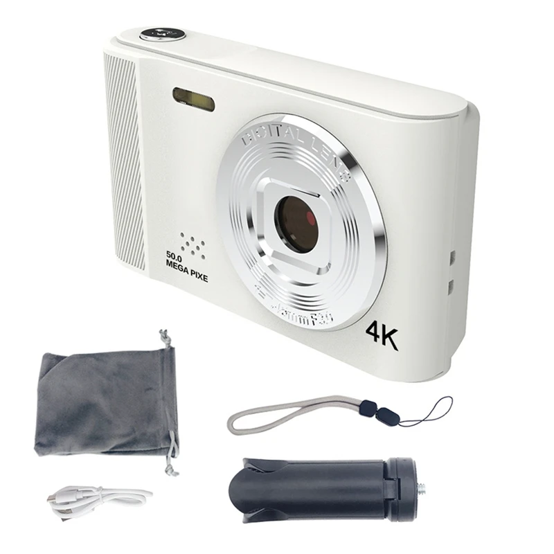 4K Camera Student Digital Ultra-Thin Anti-Shake Smart Zoom Portable Retro Camera