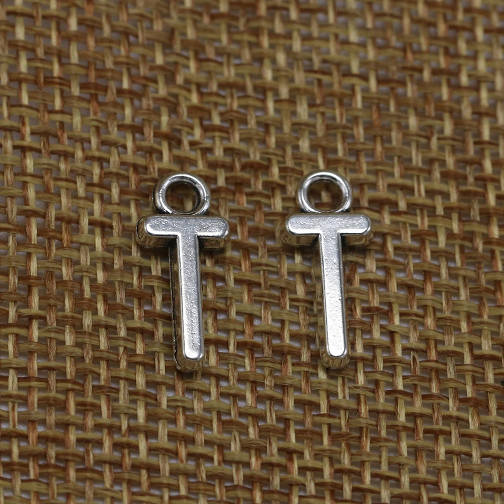 

50 Pcs Initial Letter Loose Beads Diy Necklace Bracelet Metal Alphabet Charms for Jewelry Making