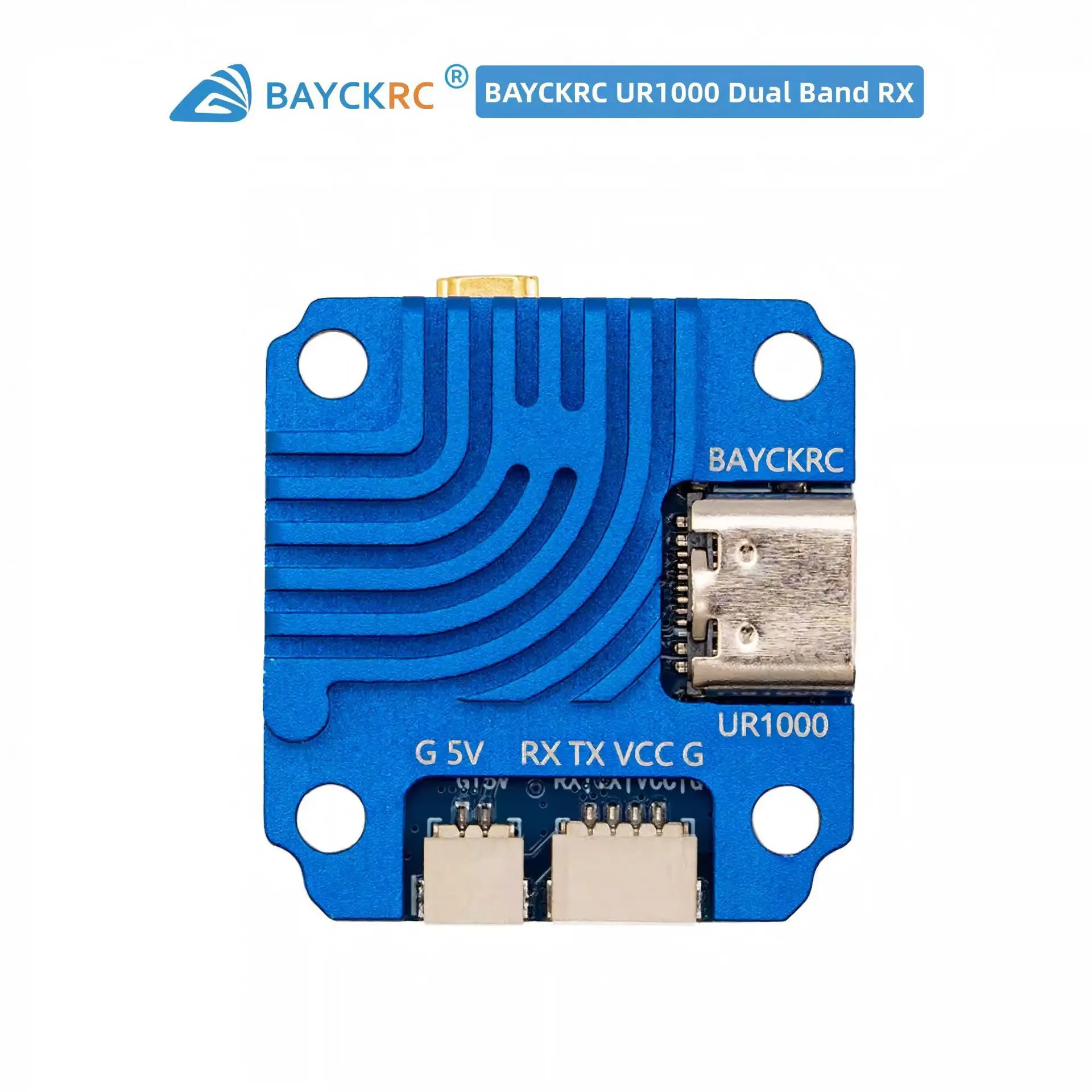 [New product] BAYCKRC shell racing receiver ELRS UR1000 dual-band high-power 2.4G/900M
