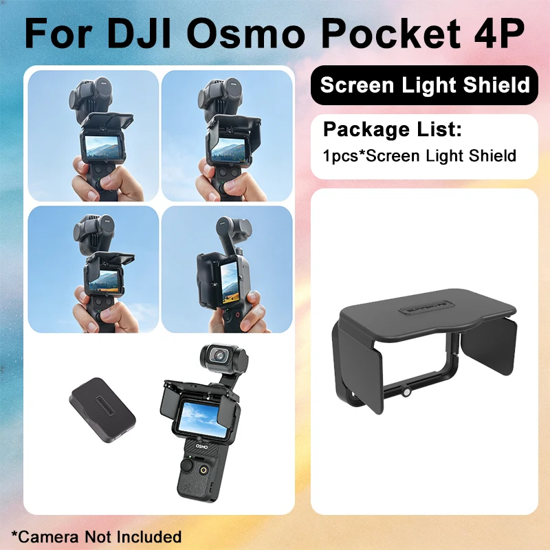 Accessories Kit for DJI Pocket 4P Protective Case/Tempered Glass Film/Filter Storage Portable Vlog Content Creator Accessory Set