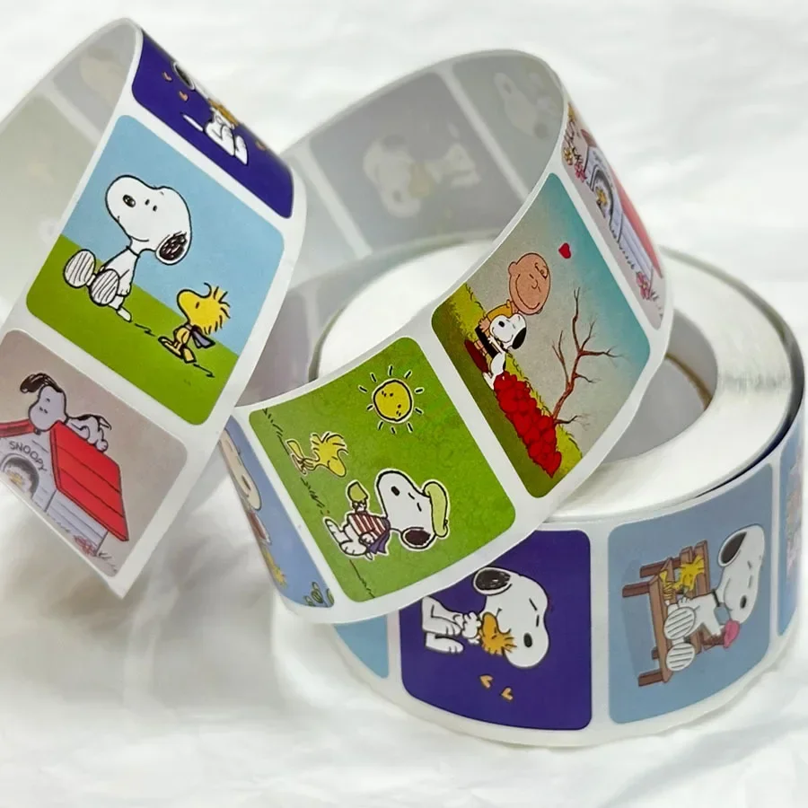 

500pcs Snoopy Cute Stickers Kids New Anime Planner Stationery Paster Children Classic Toys Party Envelope Sealing Decor Gifts