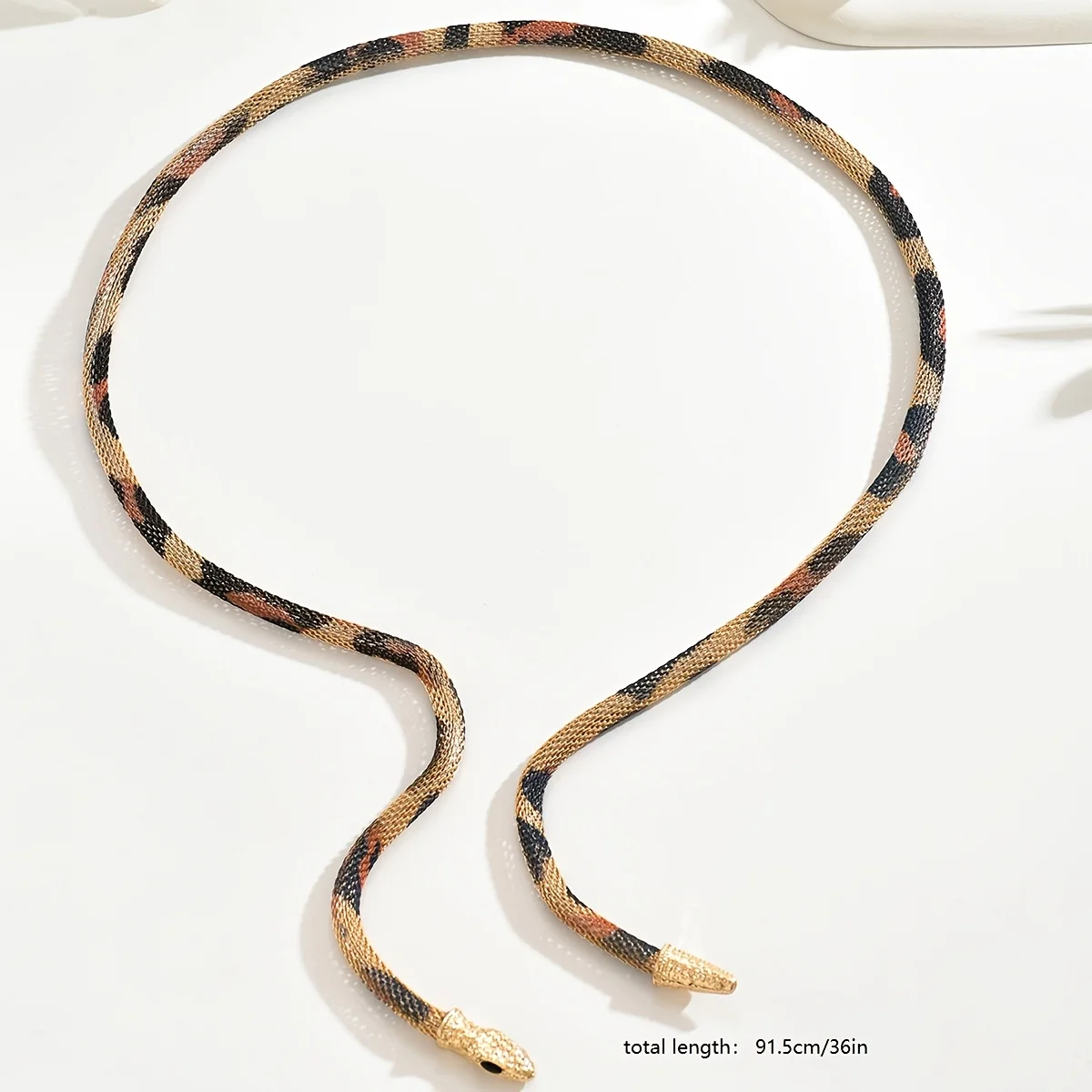 Snake Jewelry Personalized Hot Iron Flexible Twisted Jewelry Bendable Snake Head Pendants Girl Women's Necklace
