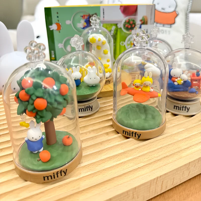 

Genuine Re-Ment Miffy Blind Box Terrarium Fun Everyday Bottle Scene Miniature Desktop Ornament Toy Gift For Miffy Collectors