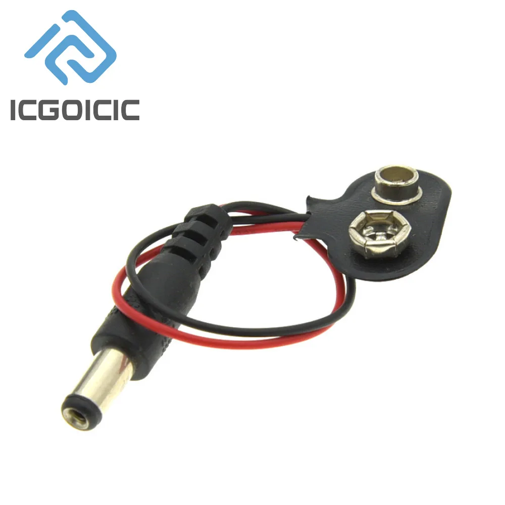 1/5/10pcs 9V DC Battery Power Cable Plug Clip Barrel Jack Connector For Arduino UNO R3 Mega2560 DIY image 4