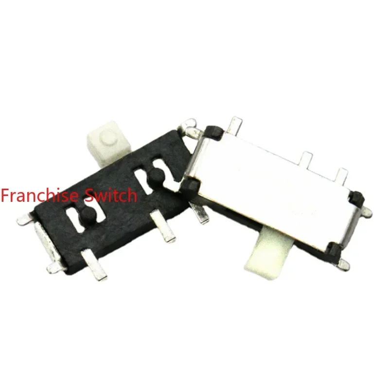 10PCS MSK-12C01-07 Micro Toggle Switch Side Mount With 7-pin, 2-speed Handle, 1.5MM High Black Head Braid Installation