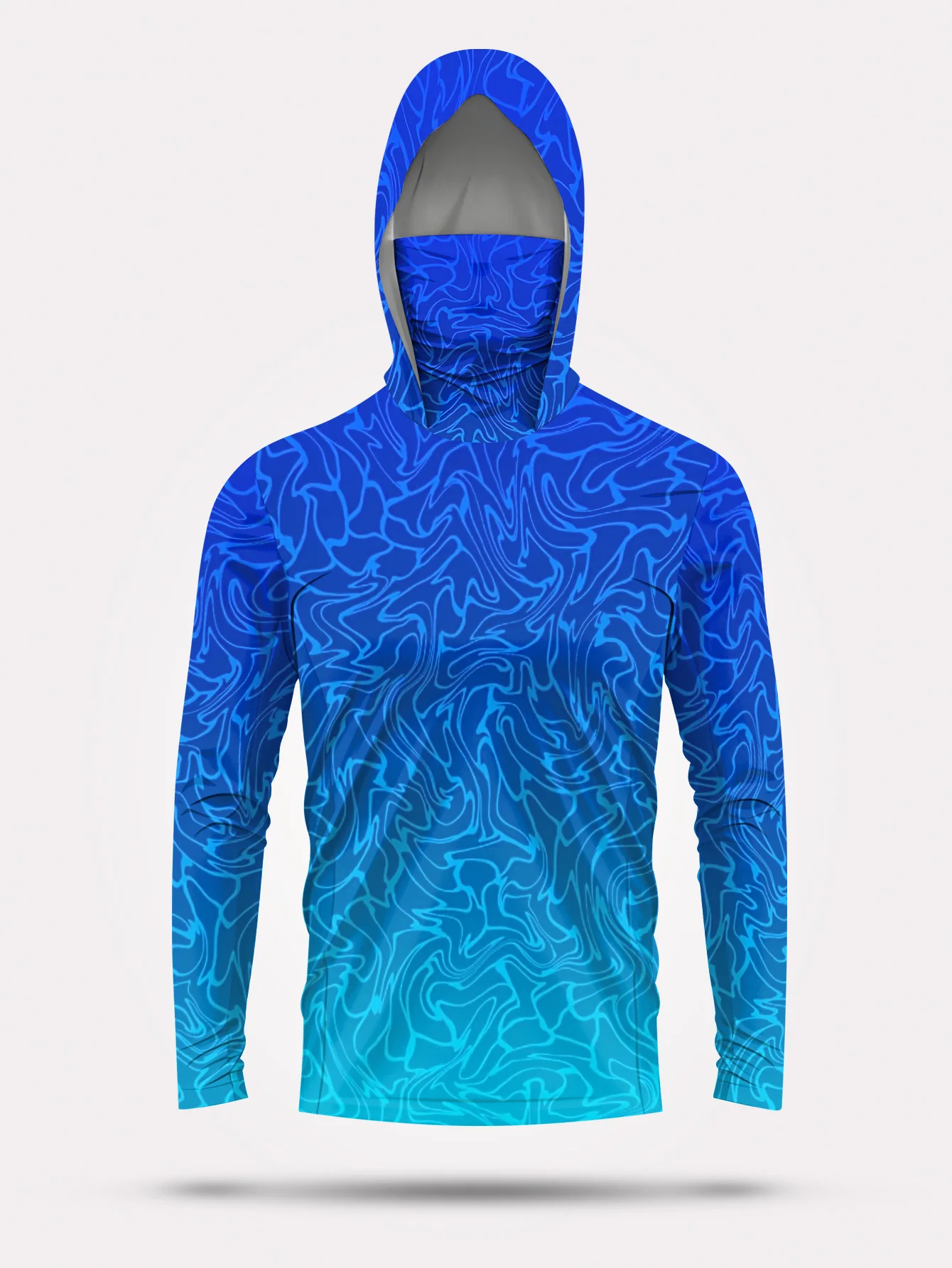 Men's Hooded Fishing Clothing with UV Protection Suitable for Hiking Comfortable and Breathable Fishing Attire image 4