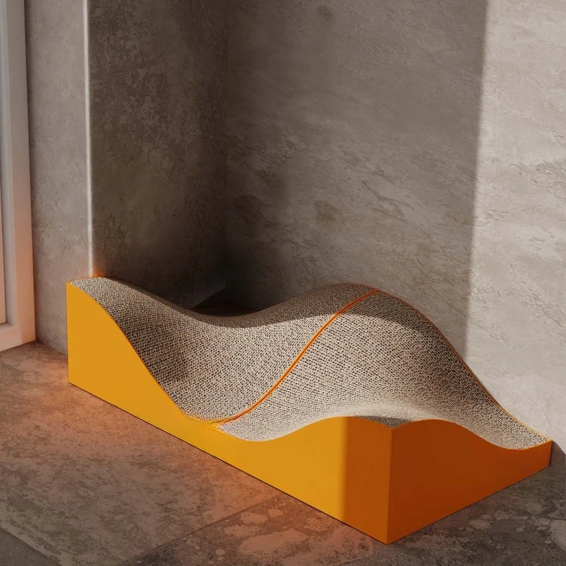 

Cat scratching board, multi-dimensional curved surface, oversized scratching board, cat nest integrated, scratch-resistant