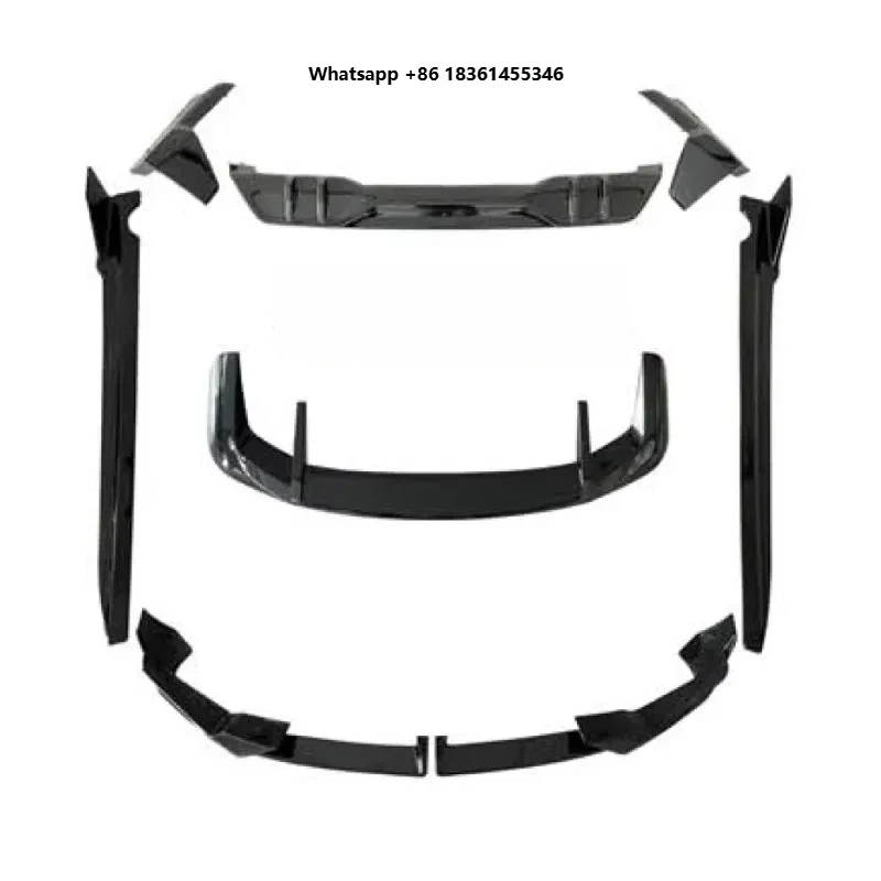 

For X5 G05 LCI Glossy Black Body Kits Front Sp Rear Diffuser Side Skirts Spoiler G05 LCI Aero Kits
