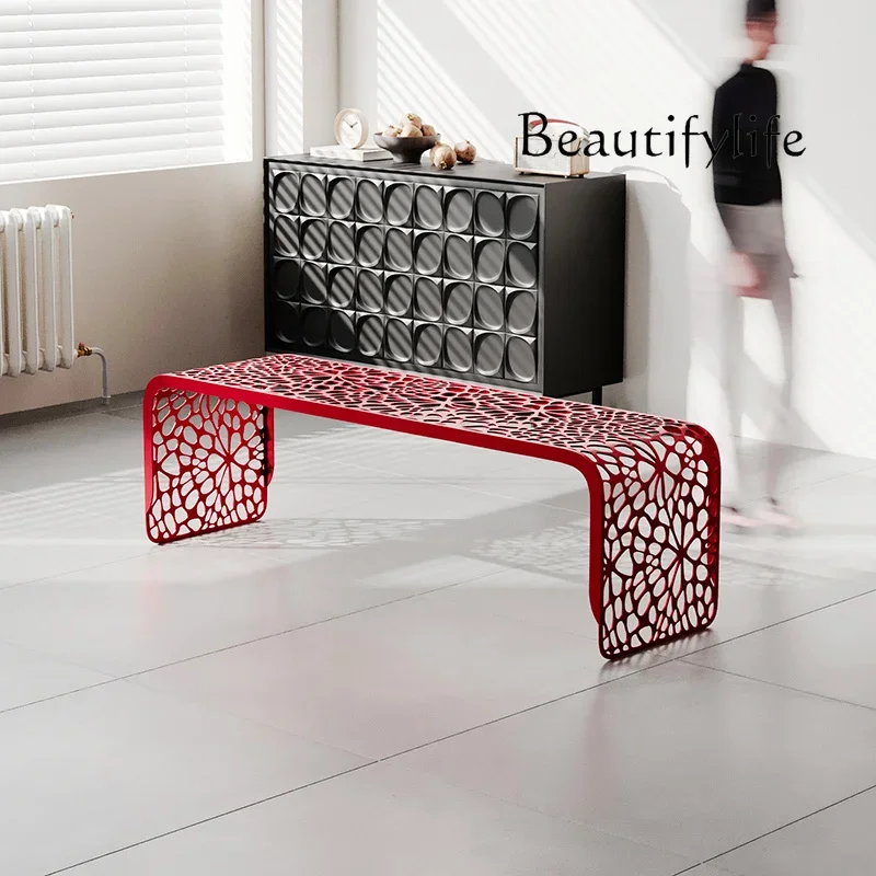 

XR Creative Designer Living Room Shoe Changing Stool Cloakroom Bench Stool Leisure Art Balcony Outdoor Sitting Area Bench