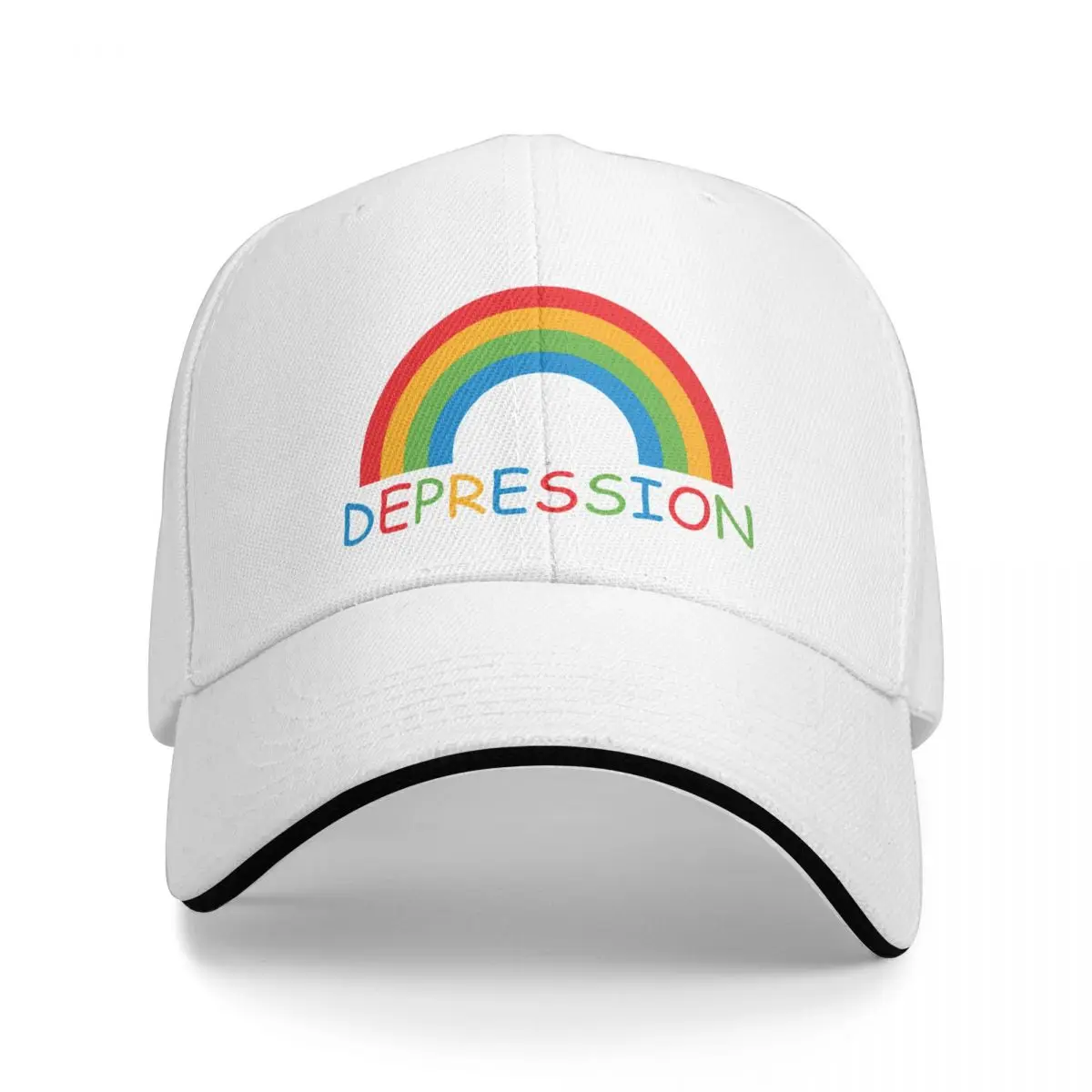 Sad Rainbow Baseball Cap Hip Hop Visor Luxury Woman Men's