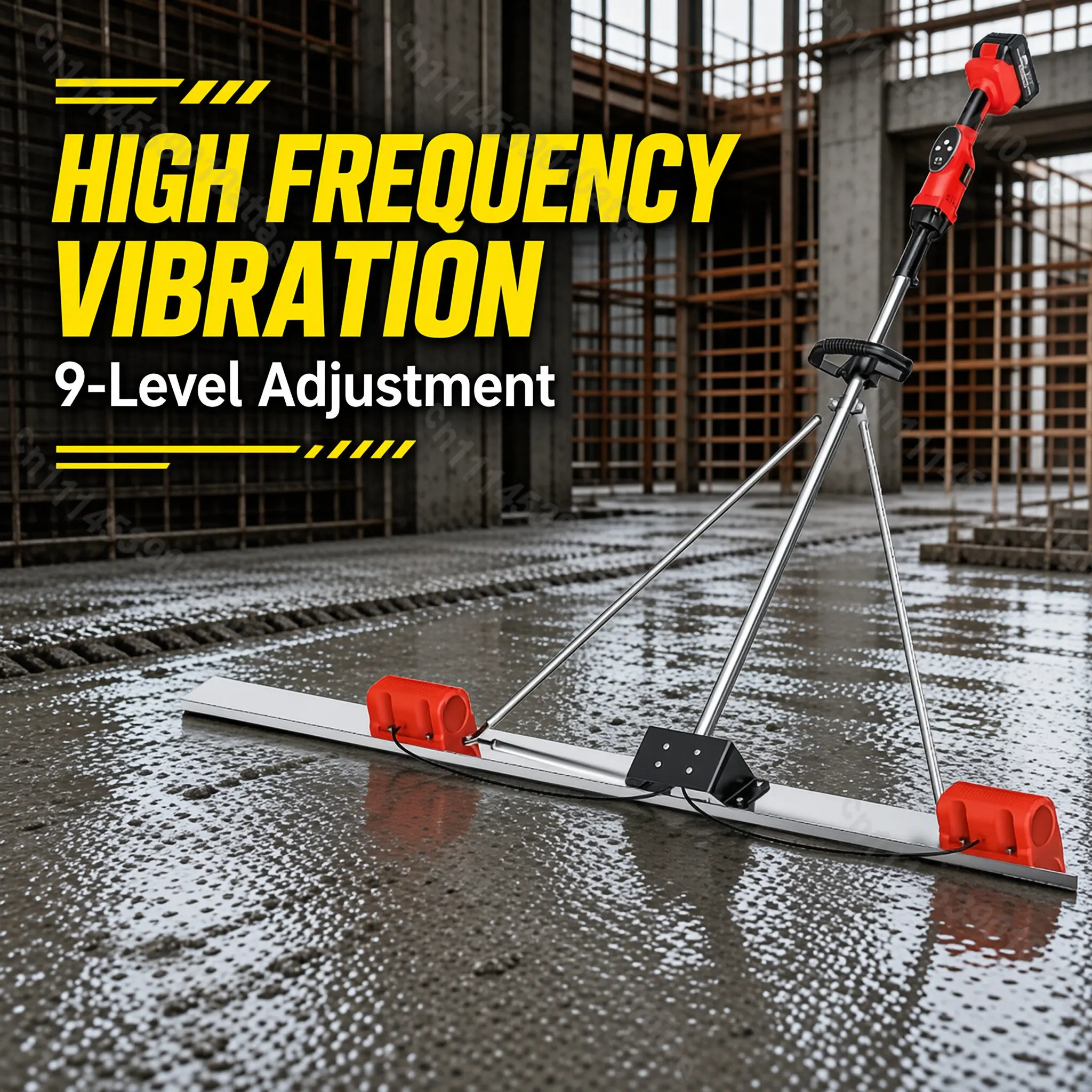 Lithium Battery Vibrating Concrete Screed Stainless Steel Widened Grading Ruler For Pavement Construction Wholesale