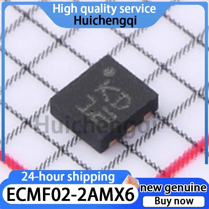 5 uds Original ECMF02-2AMX6 UFQFN-6 USB2.0 y interfaz MIPI/MDDI Chip de filtro de modo común