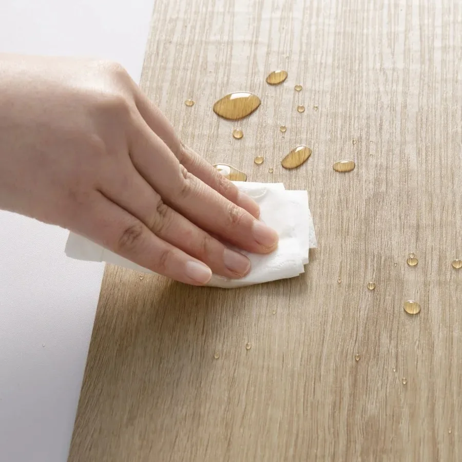 Thicken Wood Grain Floor Sticker Industrial Cement PVC Vinyl Floor Sticker Self-adhesive Waterproof Tile Sticker Home Decor