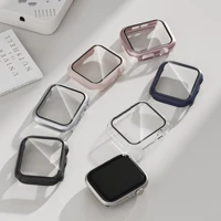 Vidrio + cubierta para Apple Watch 11 funda 46mm 44mm 40mm 45mm 41mm 42mm 38 Protector de pantalla iwatch series 10 9 8 7 6 3 SE Accesorios