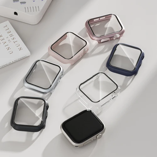 Vidrio + Cubierta Para Apple Watch 11 Funda 46Mm 44Mm 40Mm