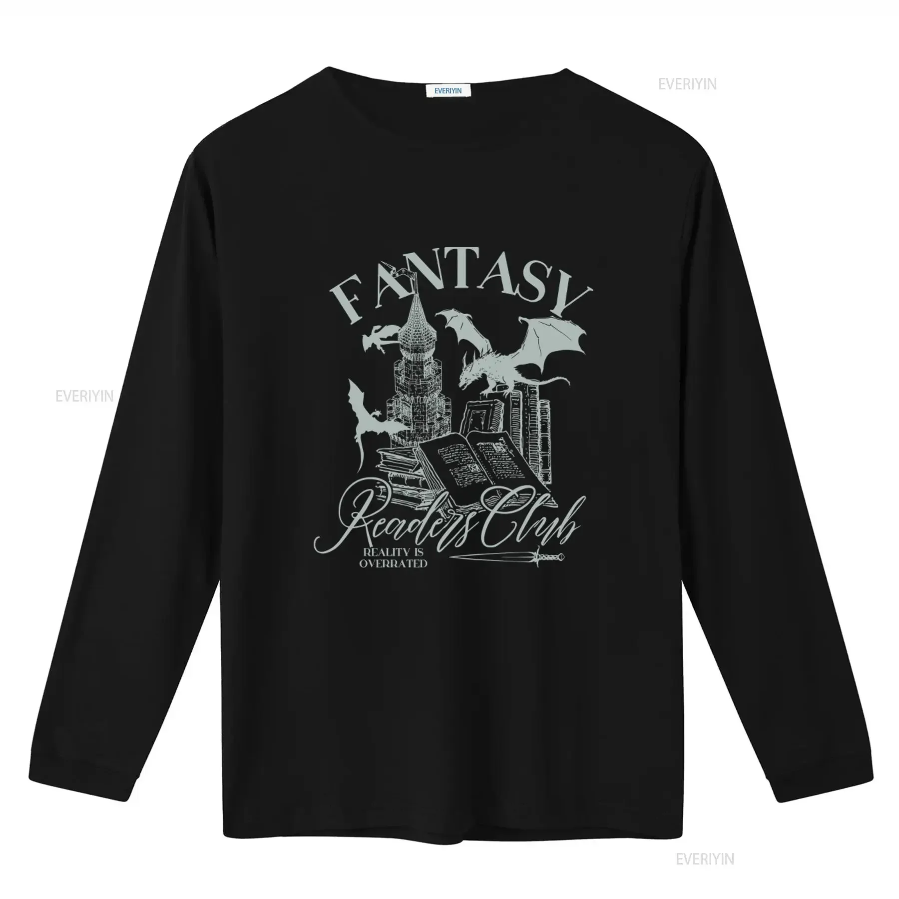 Fantasy Readers Club T Shirt Bookish Whimsigoth Clothing with Dragon Fairycore Design Perfect for Romance Book Lovers vintage