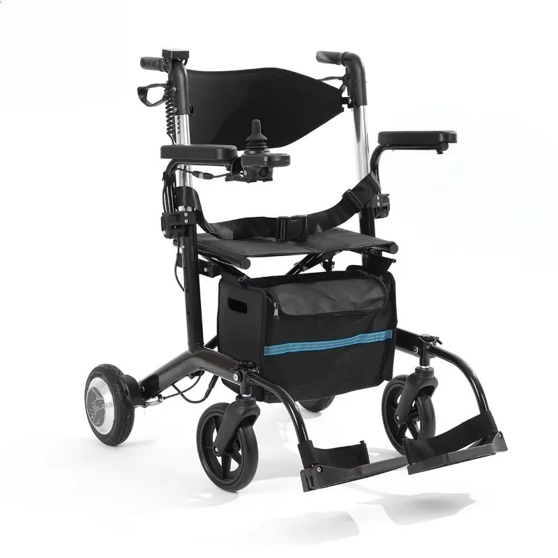 

Легкая регулируемая ходунка из алюминиевого сплава для пациентов с травмами ног, электрическая реабилитационная ходунка для инвалидов, средство для поддержания мобильности пожилых людей