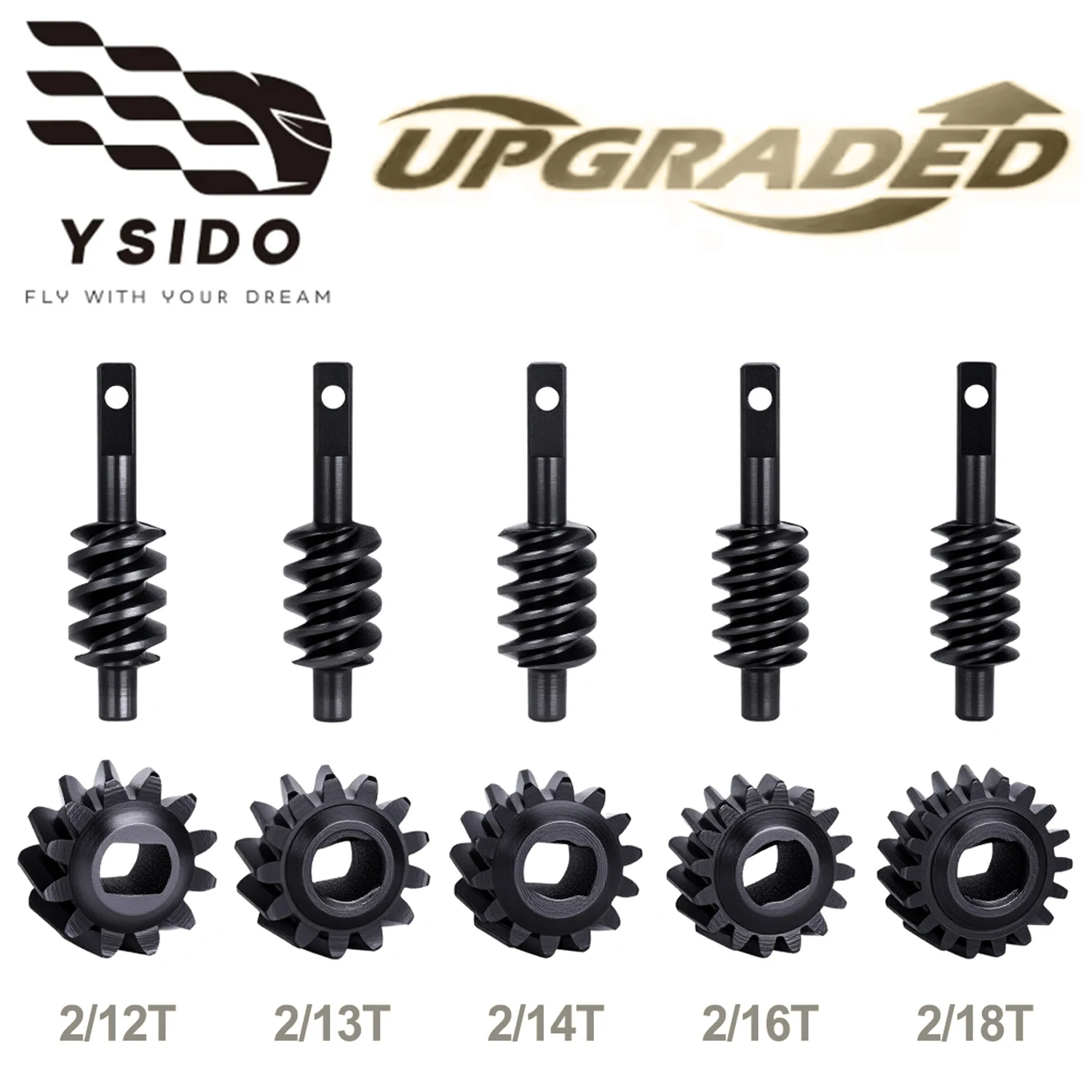 

1:30 Steel Overdrive Worm Gear 12T 13T 14T 16T 18T Axle Gear Differential Gear Set for 1/30 Axial SCX30 RC Crawler Upgrade Parts