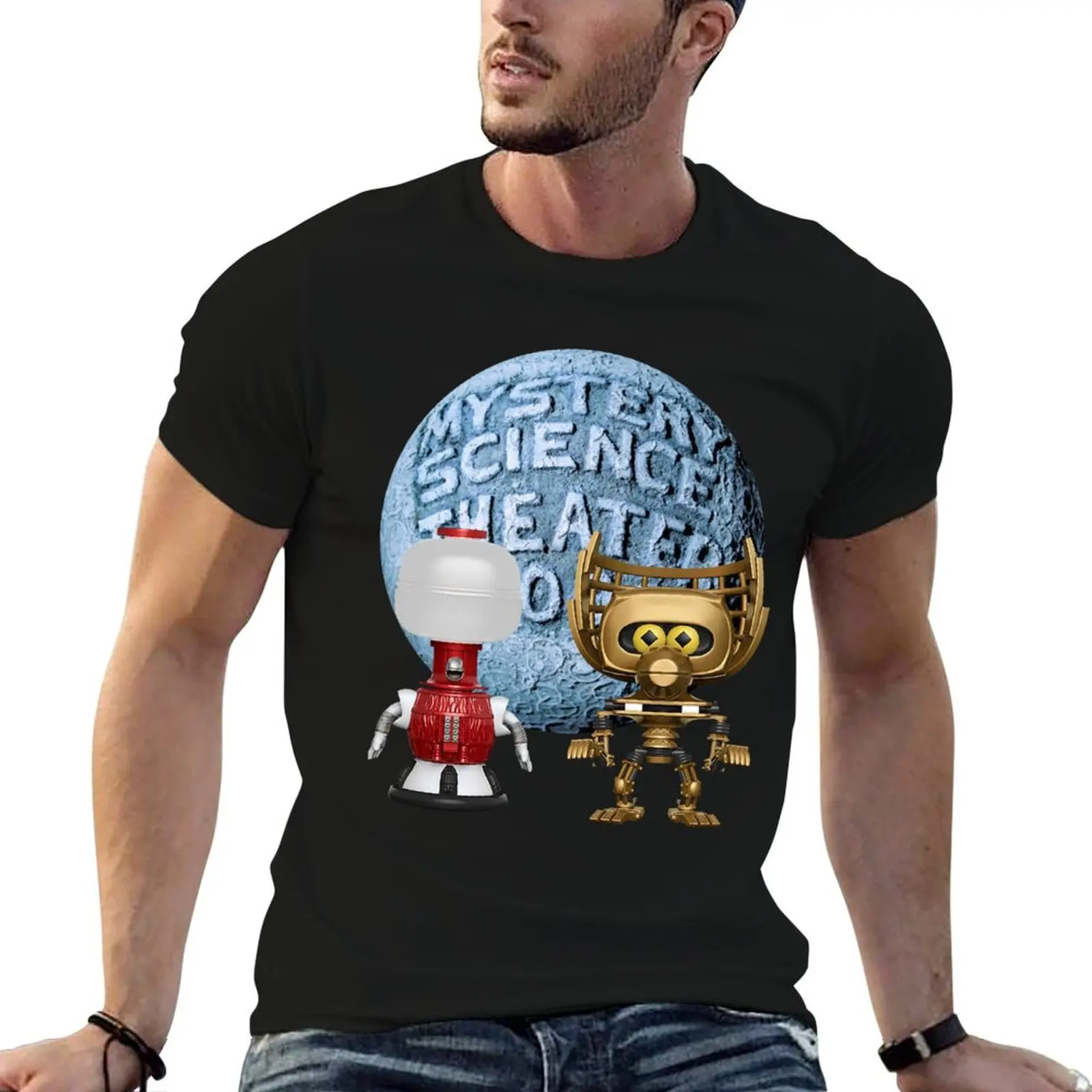 Mst3k Mystery Science Theater 3000 T-Shirt Retro Style Print Casual Top