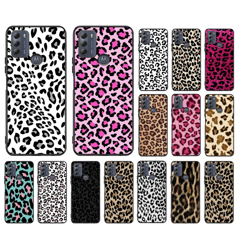 Leopard Phone Case For Moto Edge 50 40 Pro Edge 40 30 Ultra Neo Fusion G Power G Stylus G Play E32 E20 E40 