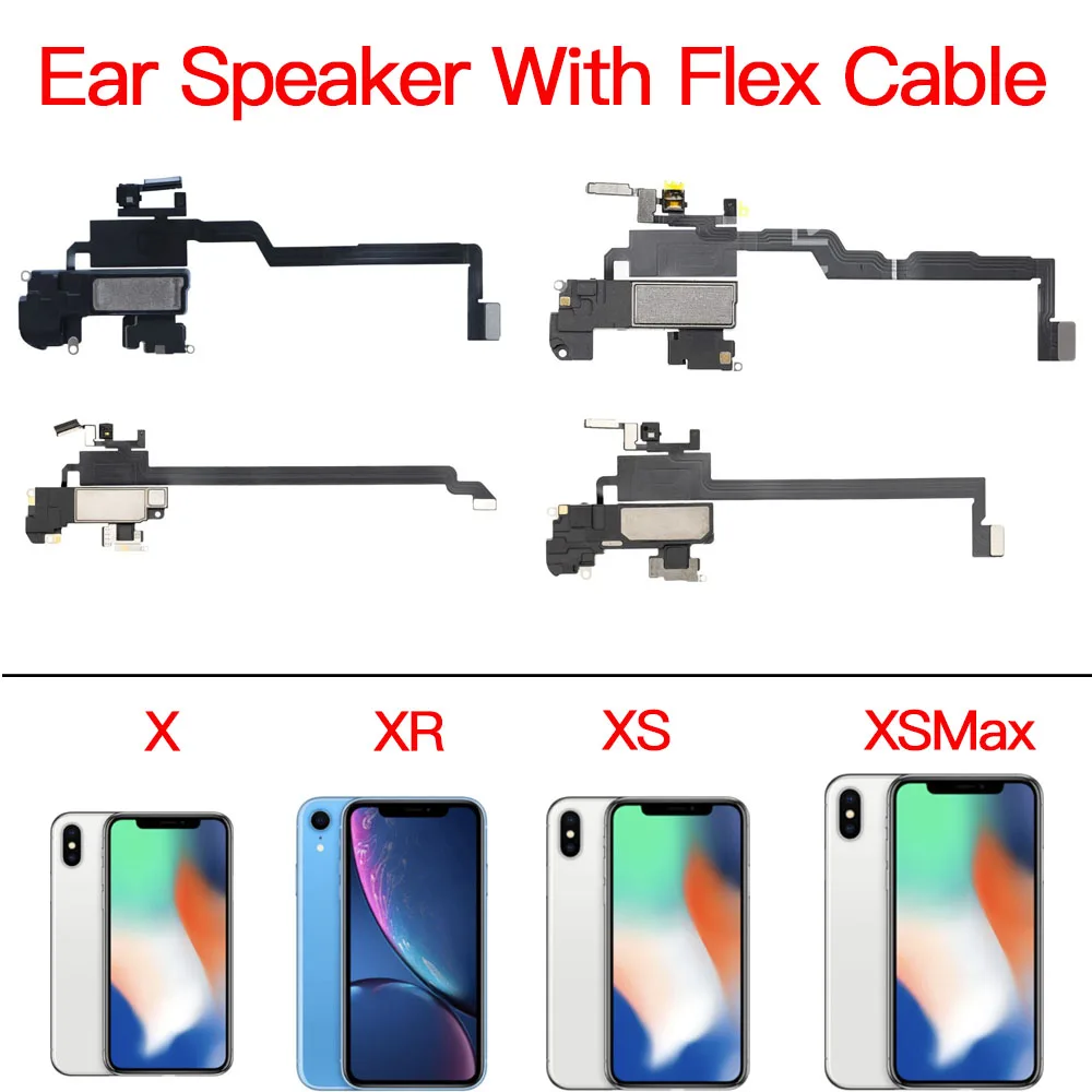 Ear Speaker Front Camera With Sensor Flex Cable For iPhone X XR XS 11 Pro Max Replacement