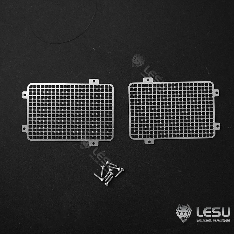 Lampshade LESU 1/14 truck model mud truck engineering vehicle tgs headlight cover metal protective cover modified upgrade