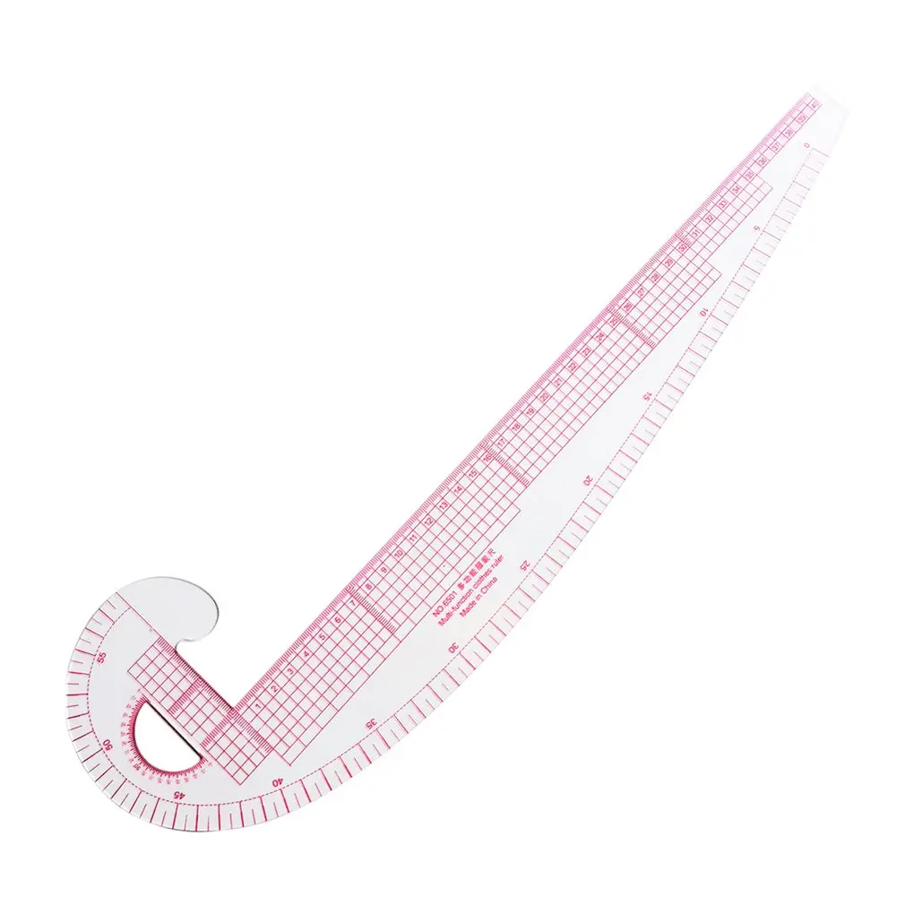 Multifunction 6501 Plastic French Curve Sewing Ruler Measure Tailor Ruler Making Clothing 360 Degree Bend Ruler Tools Wholesale
