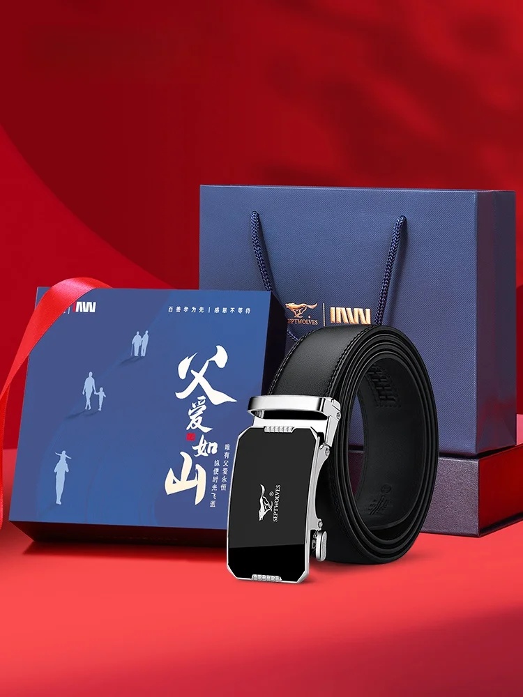 septwolves-men's-genuine-leather-belt-automatic-buckle-high-end-waist-belt-father's-day-gift-dad's-pants-belt-luxury-style