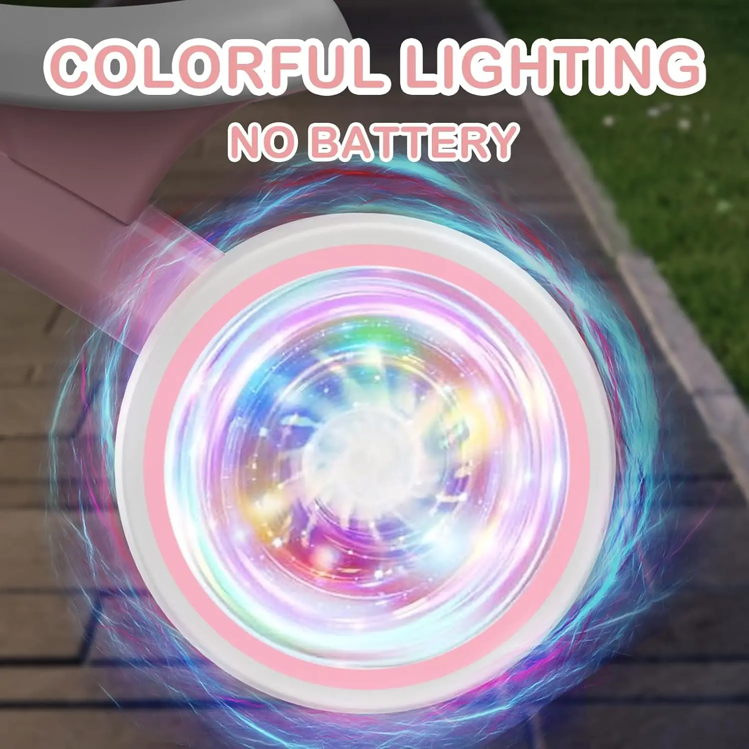 Kolorowe oświetlenie rowerek biegowy dla dzieci, zabawki dla 1-letnich chłopców dziewczynek, 12-24 miesięcy rowerek biegowy malucha z 4 ciszą koła, jodła