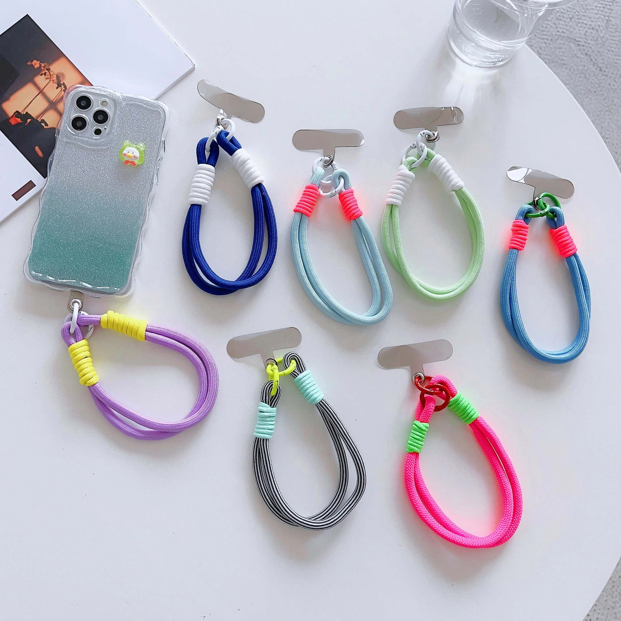 

Fashion trend mobile phone wrist strap Mobile pendant decoration anti-loss rope multi-purpose wrist strap short rope hand rope