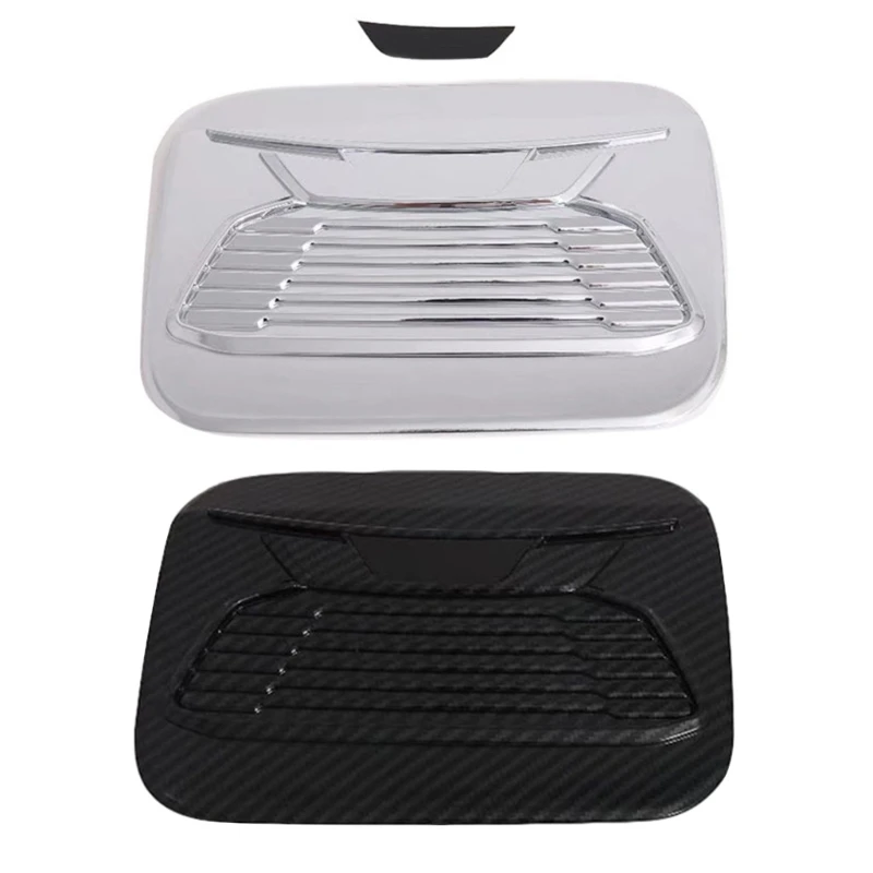 

For 2019-2021 Accessories Car Cover Trim Oil Gas- Exterior- Decoration Sticker Carbon Fiber