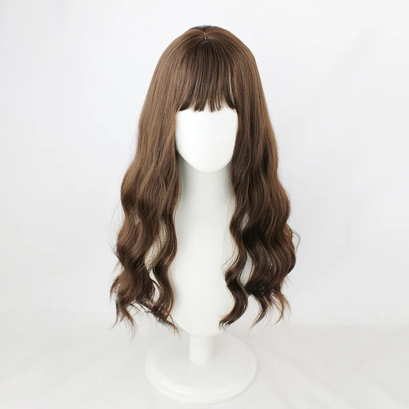 Film Wizard Magic School Hermione Parrucca Cosplay Donna Lunghi ricci resistenti al calore Capelli sintetici Puntelli per costumi Parrucche