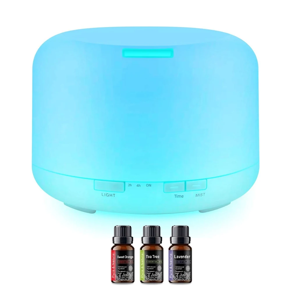 

New 300ML Essential Oil Diffuser Humidifiers Ultrasonic Aromatherapy Diffusers with 3 oils