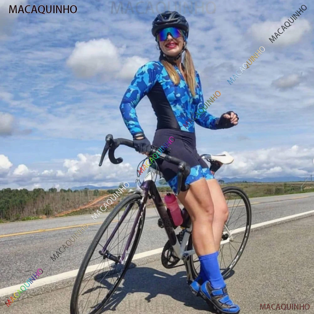 Monkey Kafitt Cycling Jersey Women's Cycling Jumpsuit Cothing Free Shipping Clearance 2023 Long Sleeve Mountain Biking Triathlon