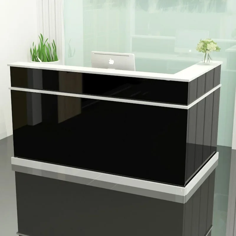 

White Restaurant Tables Office Desk Reception Pulpit Luxurious Small Receptionist Desk Bar Pulpitos Meuble Caisse Shop Furniture