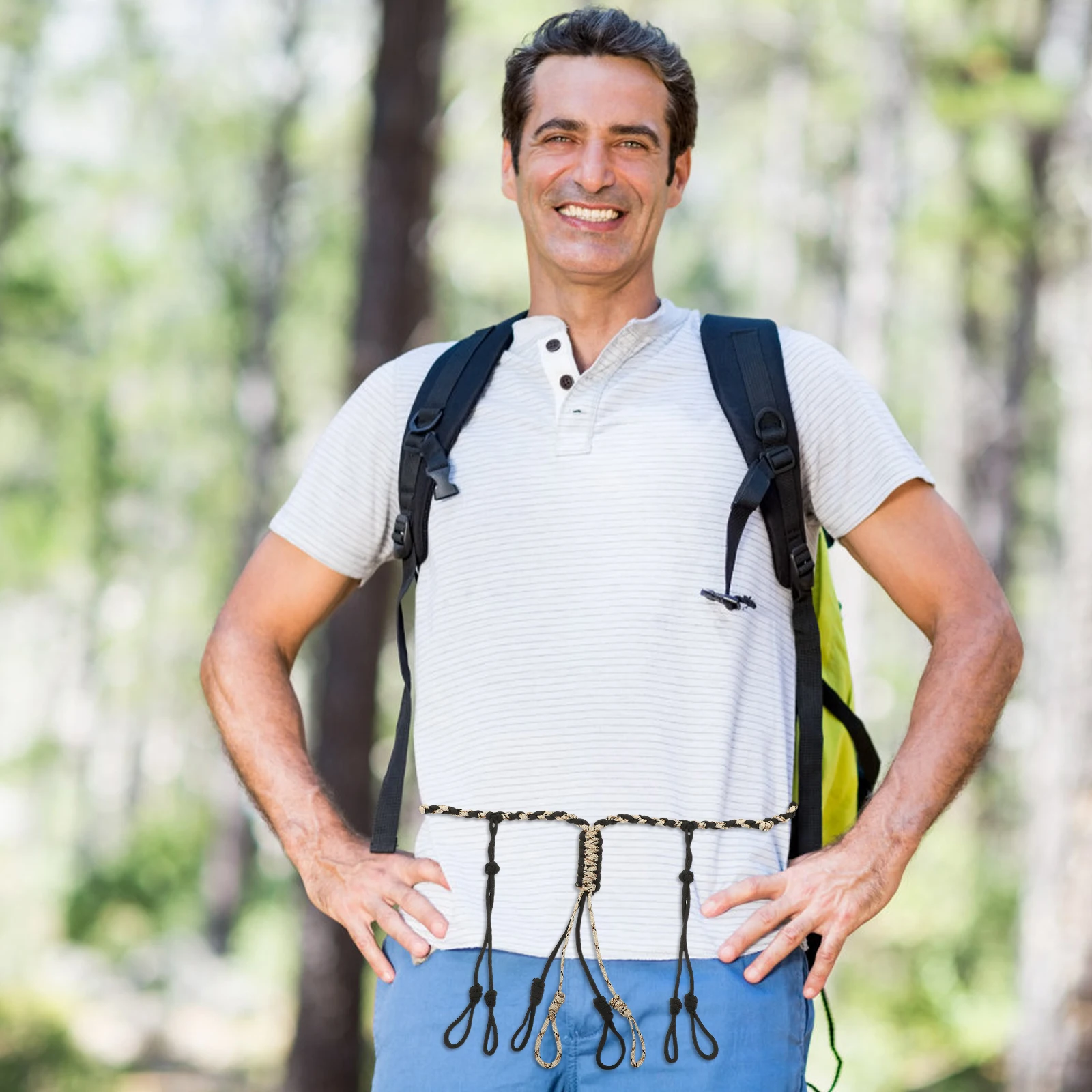 

Mobile Phone Holder Hunting Necklace Travel Sports Polyester Lanyard Rope for Camping